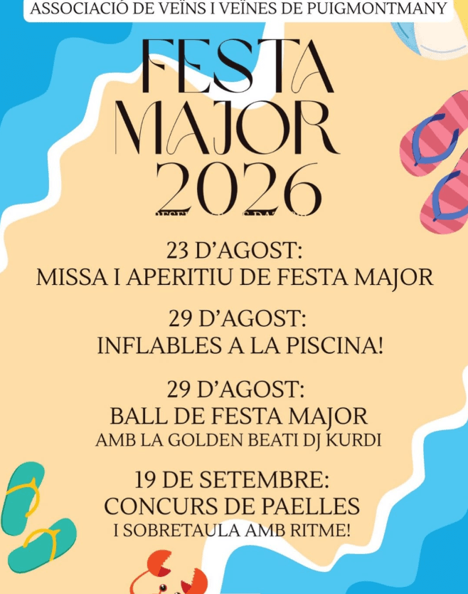 La Festa Major de Puigmontmany arriba amb activitats entre l’agost i el setembre